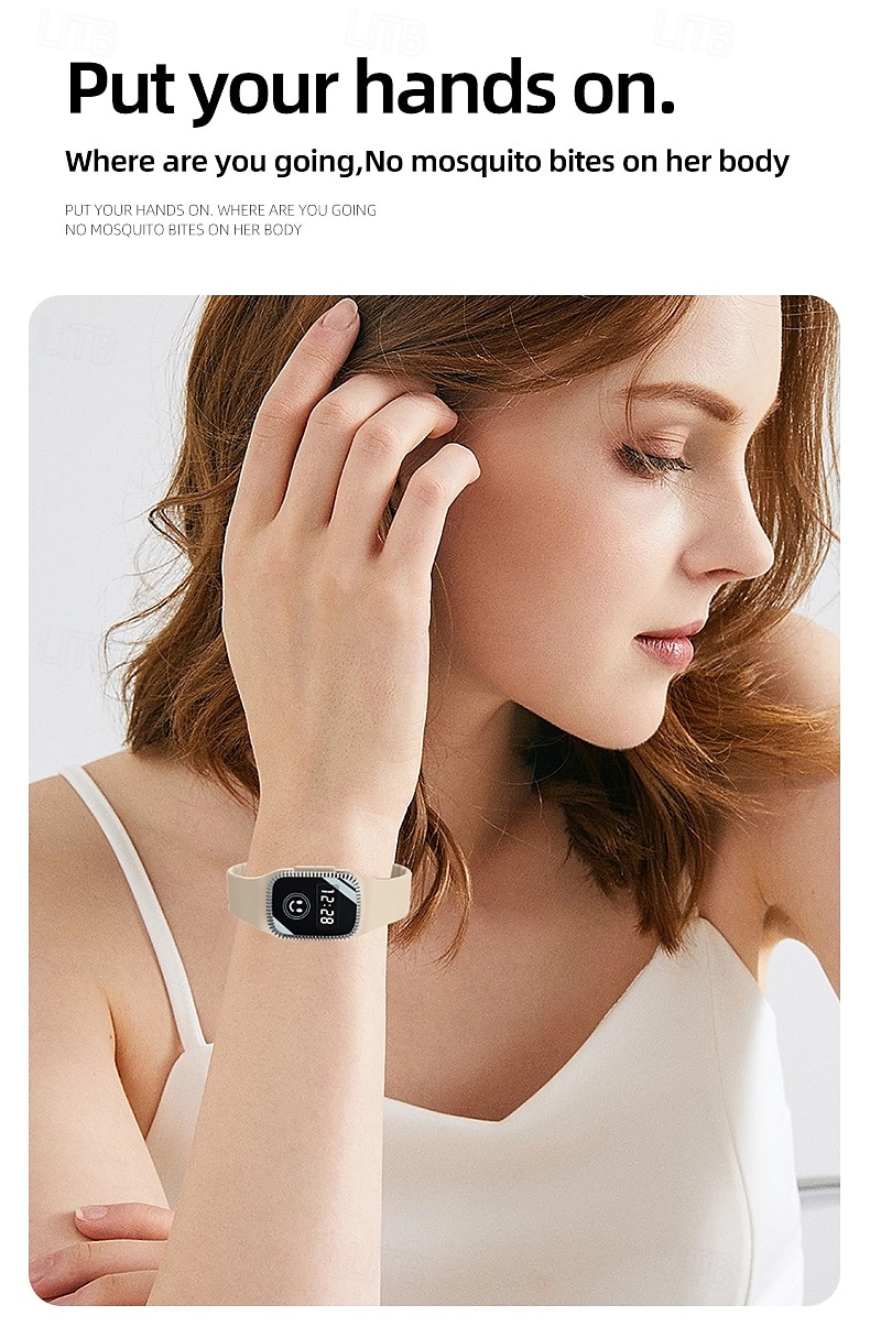 USB Mosquito Repellent Watch – Summer Silicone Bracelet for Adults and Children, Safe Wearable Mosquito Repellent 2025 - $17.99 –P9