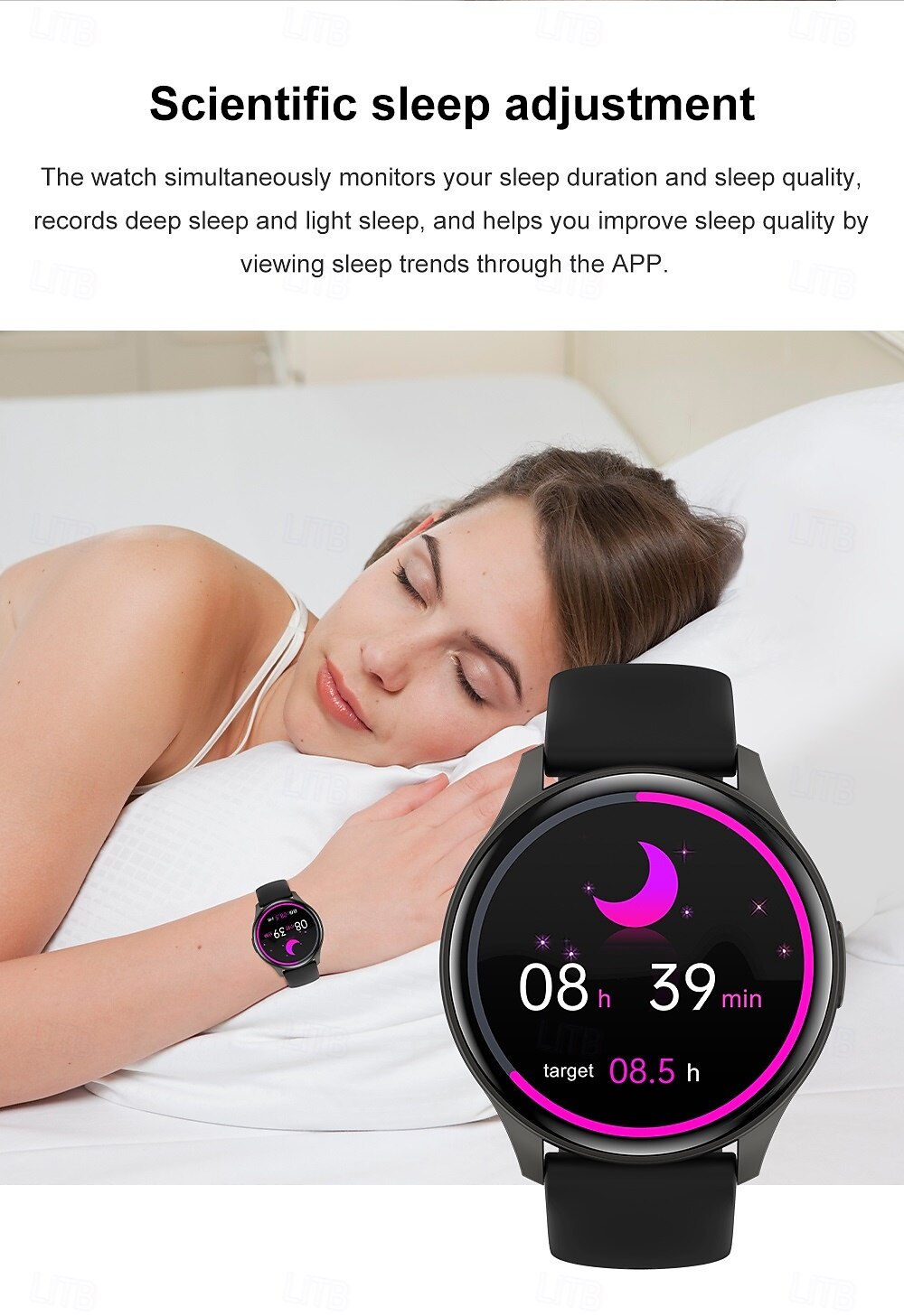 696 ZW60 Smart Watch Fitness Tracker ECG PPG Bluetooth Anropspåminnelse Android iOS IP67 44mm 1,43 2025 - $39.99 –P14