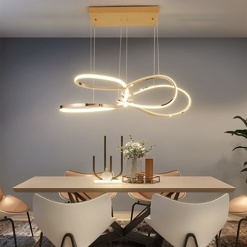 90 cm Geometriai formák Függőlámpák Fém Művészeti stílus Galvanizált Festett felületek Kortárs 110-120 V 220-240 V 2025 - $399.99 –P4