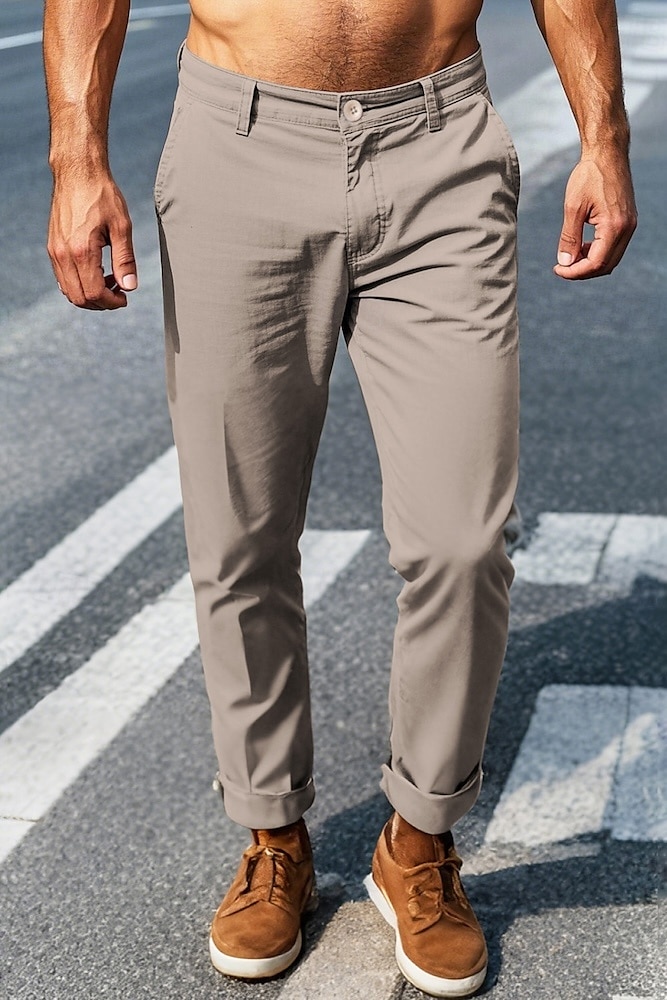 pantaloni cargo da uomo elastico in vita tasche multiple pantaloni a tutta lunghezza casual anelastico tinta unita sport all'aria aperta vita media verde militare nero kaki blu navy s m l xl xxl del 2025 a $6.59 –P7