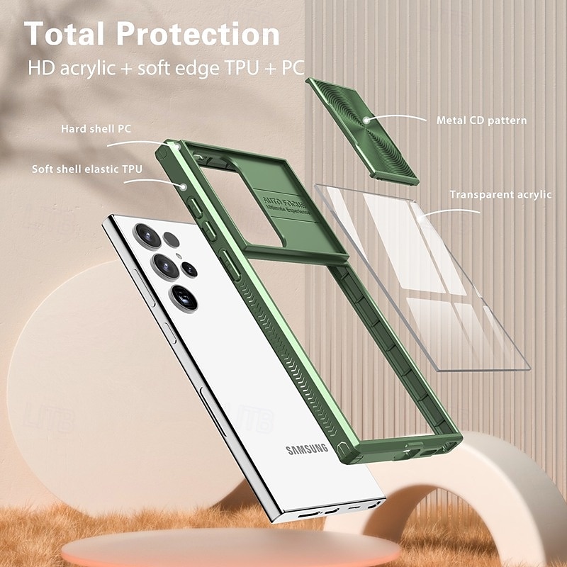 телефон Кейс для Назначение SSamsung Galaxy S24 Ultra Plus S23 Ultra Plus S22 Плюс Ультра Кейс на заднюю панель Защита от удара Ретро ТПУ ПК 2025 - $17.99 –P9