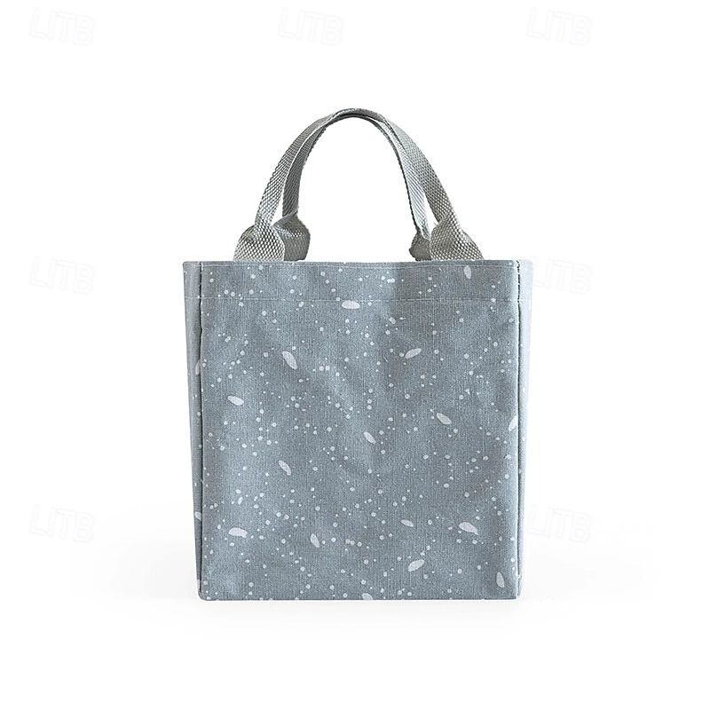 Imitation Hemp Insulated Lunch Bag – Portable Handheld Food Carrier for Students, Fresh-Keeping Picnic Tote 2025 - $13.99 –P2