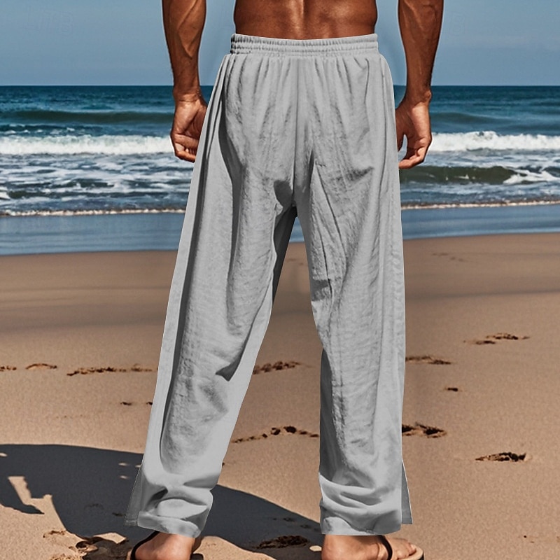 Retro Vintage Medieval Renaissance Straight Leg Pants Pirate Viking Button Down Solid Color Men's Viking Halloween Carnival Vacation Casual Daily LARP Adults' Pants 2025 - $23.99 –P10