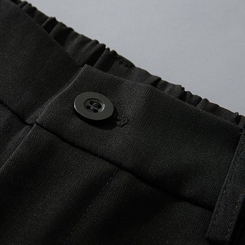 Per uomo Shorts Shorts eleganti Bermuda Pantaloncini casual Pieghettato Elastico in vita Gamba Dritta Semplice Comodità Senza ferro Lunghezza al ginocchio All'aperto Affari Quotidiano Moda Streetwear del 2025 a $16.49 –P3