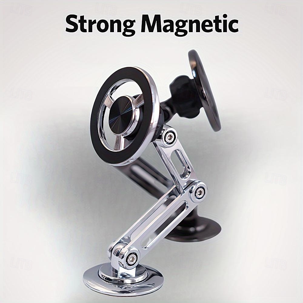 Aluminum Alloy Magnetic Car Mobile Phone Holder Universal Anti-shake Telescopic Folding Mobile Phone Holder Nano Strong Adhesive 360 Rotatable Adjustable Navigation Holder 2025 - $24.99 –P4