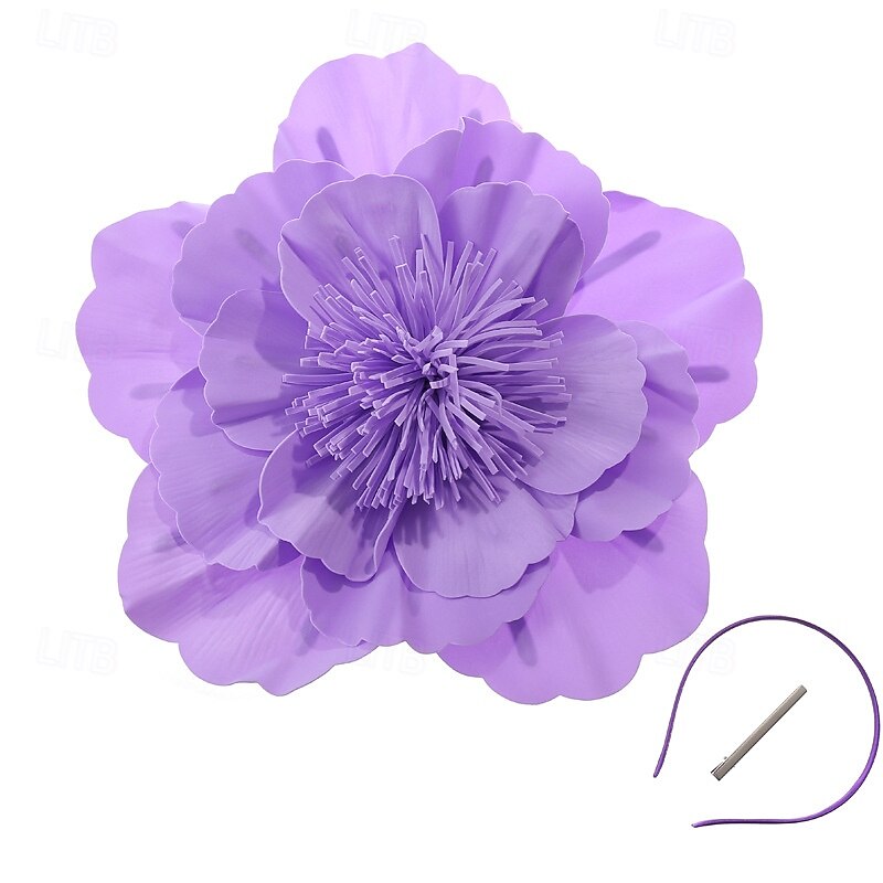 Tocados Poliéster Boda Fiesta de Noche Elegante Boda Con Flor Celada Sombreros 2025 - $17.49 –P7