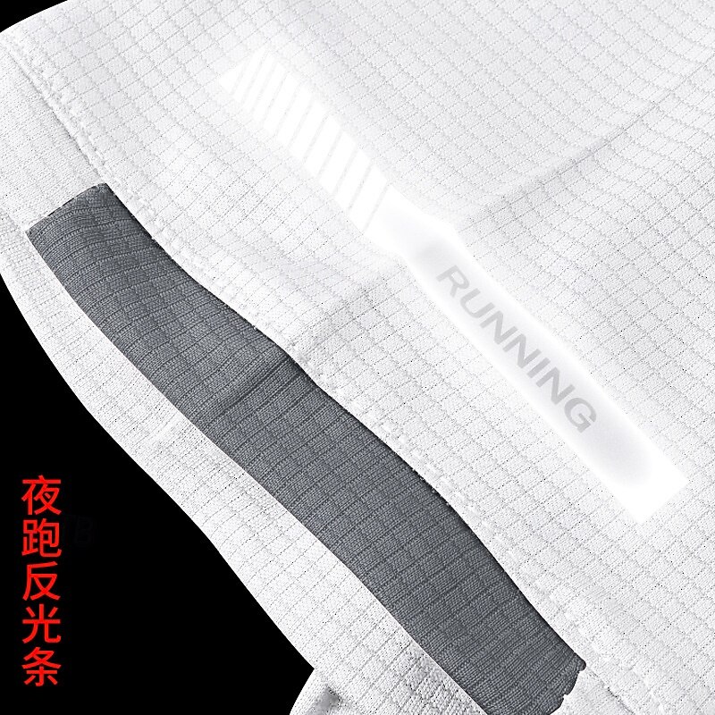 Men's Tee Short Sleeve Shirt Tee Top Short Sleeve Crewneck Spring & Summer Solid / Plain Color Fashion Designer Quick Dry Reflective Strip Vacation Street Going out Black White Red Top Tee for Men 2025 - $14.99 –P3