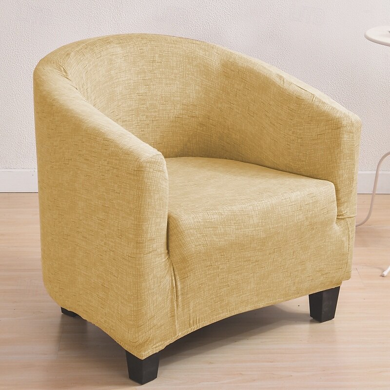 capa de cadeira de poltronas de banheira de clube, capa de sofá simples de lã polar, capas elásticas para sofás, protetor de móveis de sala de estar de 2025 por $31.99 –P6