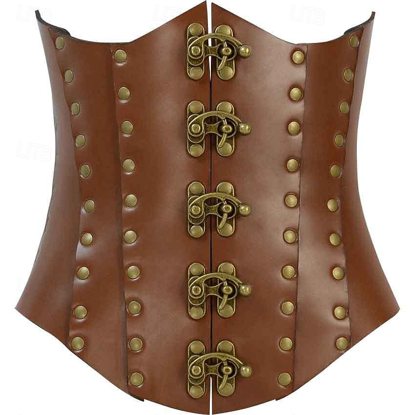 Retro Vintage Punk & Gothic Medieval Underbust Corset Fancy Dress Men's Carnival Masquerade Carnival Performance Masquerade Adults' Corset 2026 - $32.99 –P1