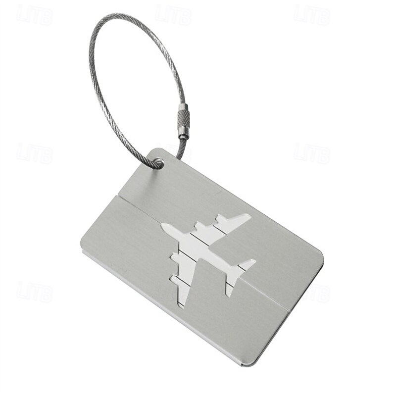 30 stuks metalen bagagelabels – reistaslabels in de vorm van een vliegtuig, zakelijk geschenk, kofferlabels voor ingecheckte bagage 2025 - $6.99 –P12