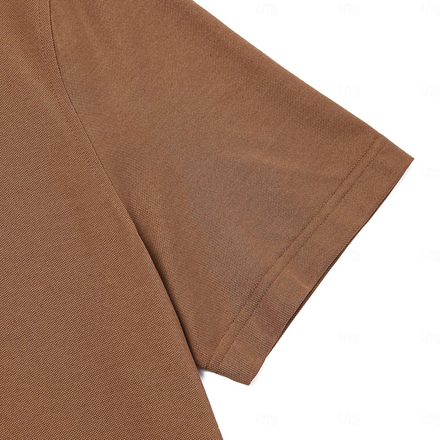 heren polo trui van zijde katoenmix, formeel werk, geribbelde kraag, korte mouwen, effen kleur, overhemd, zomer, donkergrijs, zwart, wit, kaki, grijs 2025 - $32.99 –P7