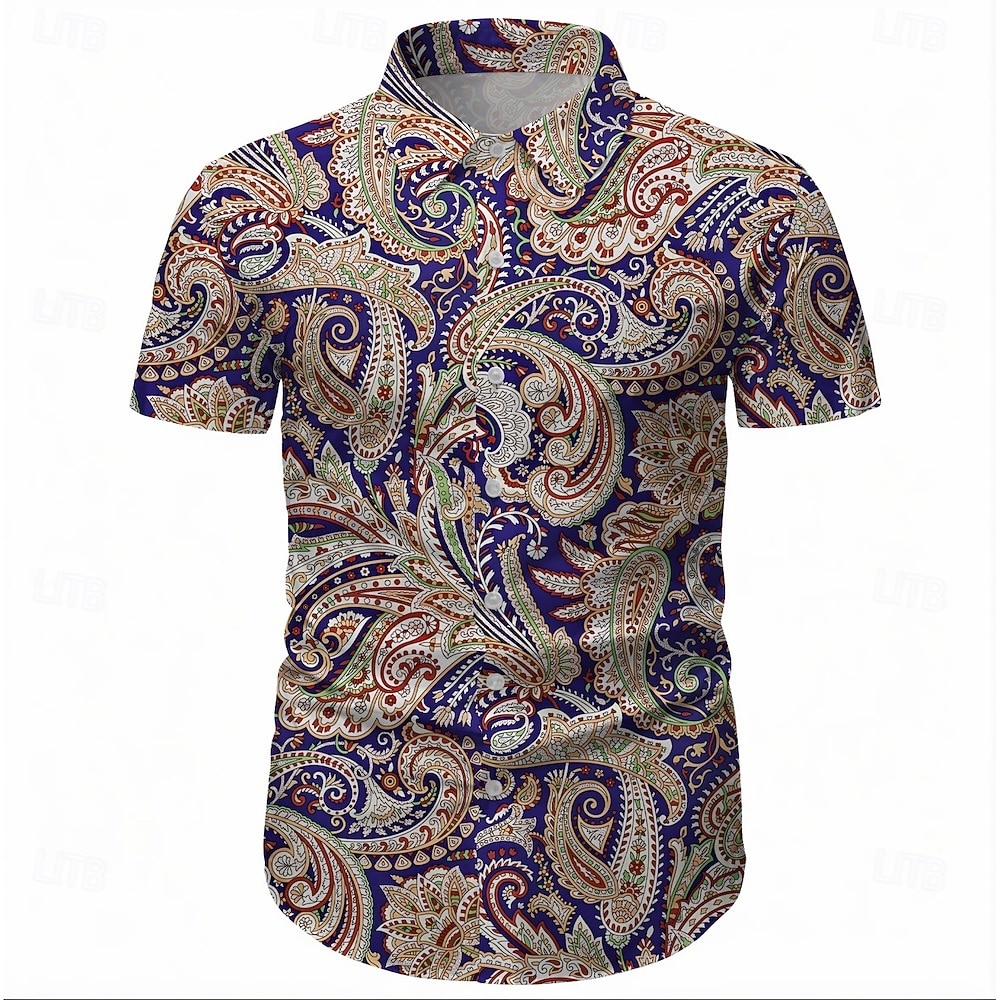 Retro 70. léta Tričko Aloha košile Hippie Disko Geleneksel Maškarní kostým Pánské Plesová maškaráda Dovolená Párty Pride Parade Dospělé Tričko 2025 - $17.99 –P1