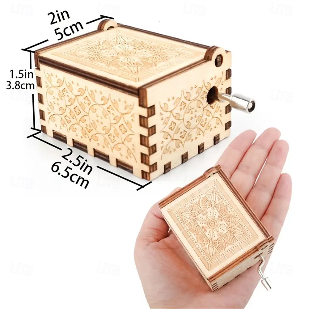 Houten Laser Gegraveerde 1PC Muziekdoos - Kleurrijke Muziekdoos Speelt You Are My Sunshine - Moeder Naar Dochter Cadeaus voor Verjaardag/Moederdag/Dankzegging Kerstcadeau 2026 - $9.99 –P5