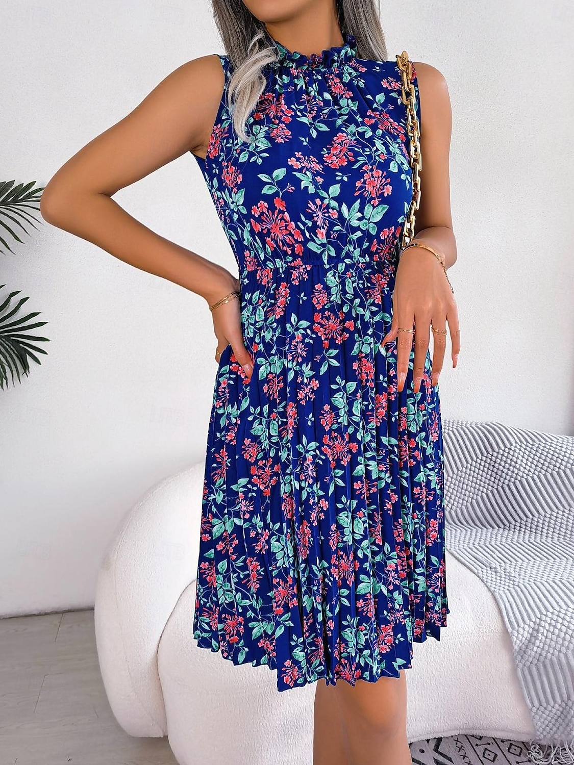 Ramadán Női Szabályos Midi ruha Boho elegáns ruhák Boho ruha Rakott ruha Vállon kívüli ruha Csehország Stílusos Szexi Ujjatlan Vakáció Parti Születésnap Karcsúsított Virágos Grafika Ujjatlan 2025 - $25.99 –P11