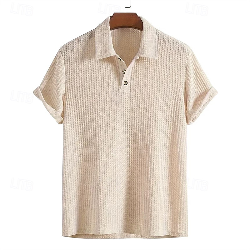 Per uomo Camicia Camicia Estiva Camicia casual Camicia da Spiaggia Camicia con Bottoni Nero Bianco Rosso Borgogna Blu reale Manica Corta Semplice Colletto a Camicia Vacanza Camicia hawaiana del 2025 a $18.49 –P6