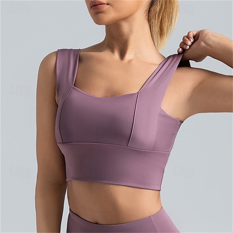 Per donna Sostegno leggero Reggiseno sportivo Reggiseno da corsa Schiena aperta Senza ferretto Top reggiseno Imbottito Fitness Sport ricreativo Corsa Traspirante Leggero Morbido Spandex Rosa scuro del 2025 a $20.79 –P5
