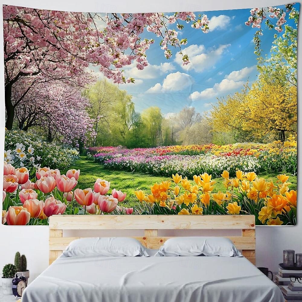 Растение цветок морской пейзаж подвесной гобелен настенное искусство большой гобелен фреска декор фотография фон одеяло занавеска дом спальня гостиная украшение 2026 - $14.99 –P2