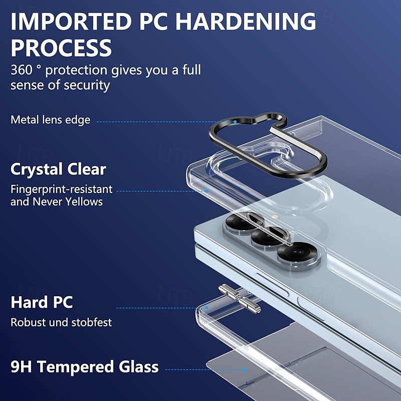 Phone Case For Samsung Galaxy Z Fold 3 Back Cover Shockproof Retro PC 2025 - $24.99 –P7