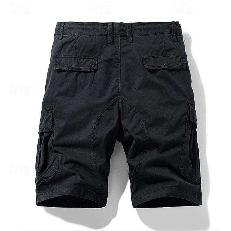 Per uomo Pantaloncini cargo Shorts Pantaloncini Estivi Coulisse Elastico in vita Multi-tasche Semplice Comodità Indossabile Lunghezza al ginocchio All'aperto Sport Quotidiano Moda Casual Nero Cachi del 2025 a $36.99 –P9