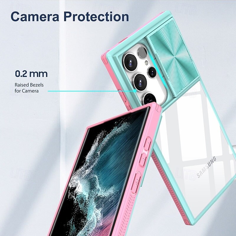 телефон Кейс для Назначение SSamsung Galaxy S24 Ultra Plus S23 Ultra Plus S22 Плюс Ультра Кейс на заднюю панель Защита от удара Ретро ТПУ ПК 2025 - $17.99 –P7