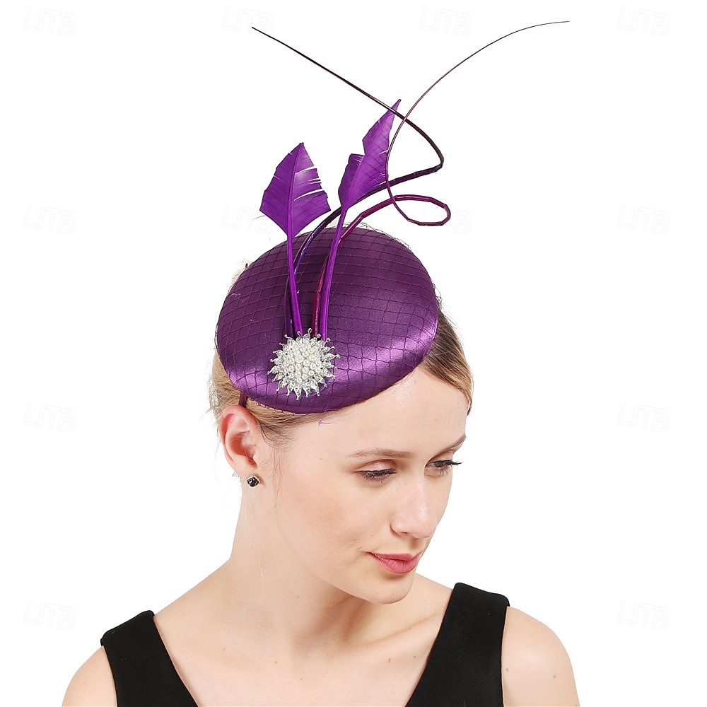 Headdress Fabric Fedora Hat Wedding Birthday Tea Party Horse Race Cocktail Elegant Vintage Cute With Floral Headpiece Headwear 2026 - $22.99 –P6