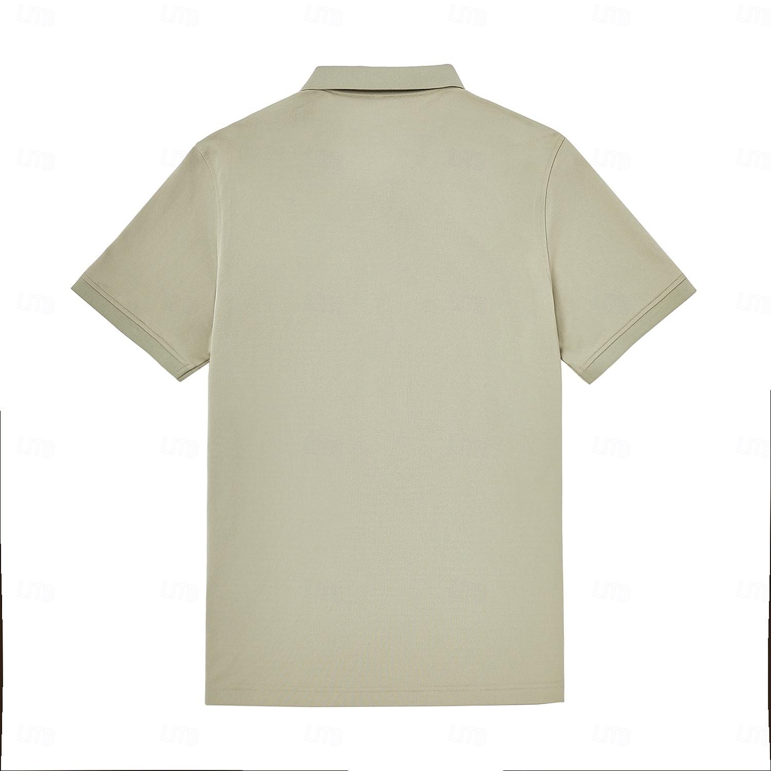 Herren Polo Strick-Polopullover Formell Arbeit Umlegekragen Kurzarm Einfarbig Button-Down Frühling Wein Dunkelgrau Schwarz Weiß Hellgrün Khaki Polo 2025 - $32.99 –P9