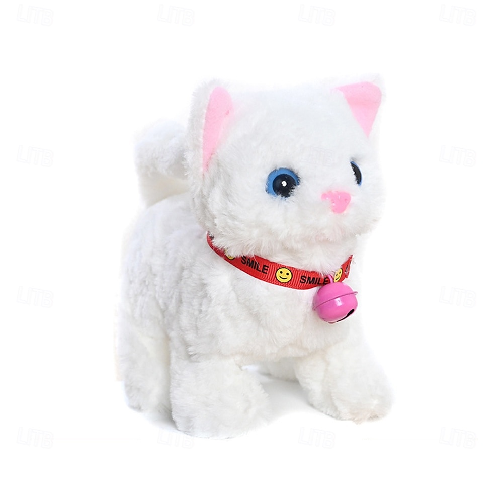 Plush Cat Stuffed Animal Interactive Cat Robot Robotic Cat Barking Meow Kitten Touch Control Electronic Pet Robot Kitty Toy Animated Cat for Girl Baby Kid 2025 - $23.99 –P8
