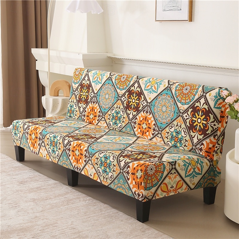capa de sofá sem braços em tecido jacquard, capa de sofá para decoração de ano novo, protetor elástico, capa de banco de 2025 por $35.99 –P7