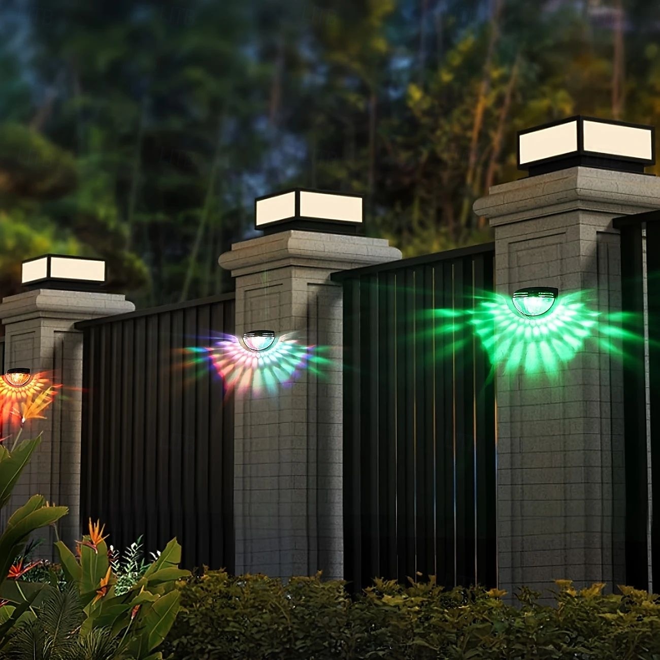 4PCS Outdoor Solar LED Wall Light Waterproof Fence Lights Garden Fence Yard Wall Lighting Decoration 2025 - $14.49 –P1