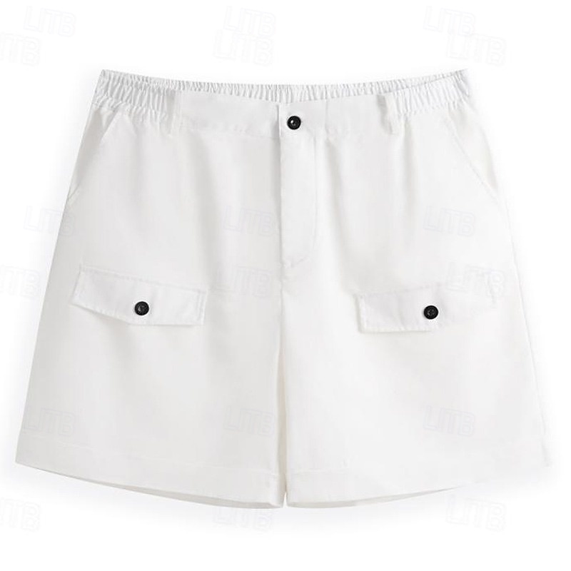Per uomo Shorts Shorts di Lino Pantaloncini Estivi Shorts da Spiaggia Bottoni Elastico in vita Gamba Dritta Semplice Comodità Traspirante Lunghezza al ginocchio Casuale Quotidiano Ferie Vacanza Moda del 2025 a $20.99 –P4