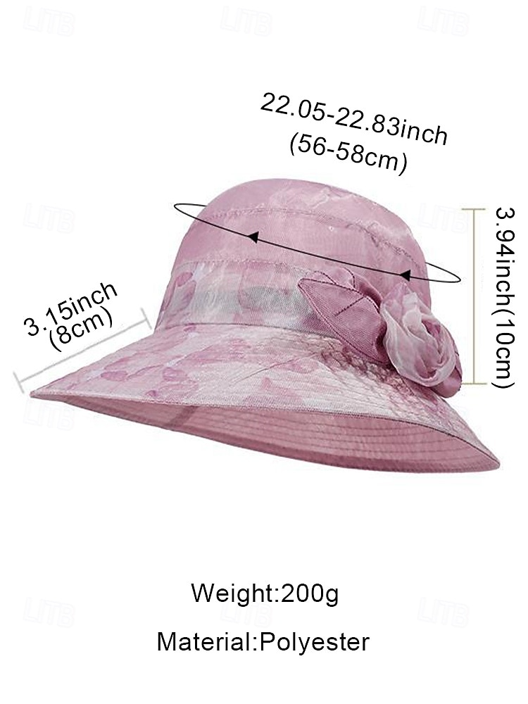 Elegante bloemenzonnehoed voor dames - lichtgewicht, ademende emmerhoed met brede rand en rozendecoratie, ademend en uv-bescherming, perfect voor strand, reizen en buitenactiviteiten in de zomer 2026 - $14.99 –P5