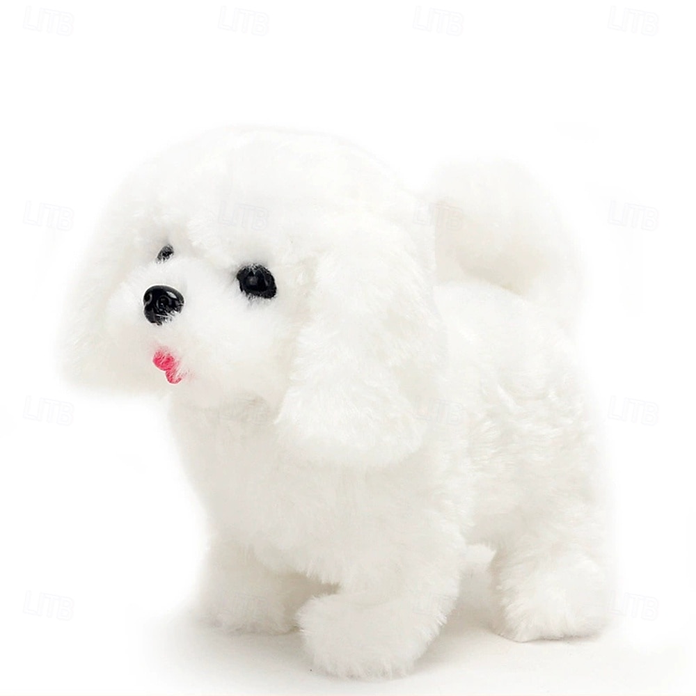 2025年 ぬいぐるみの犬、ぬいぐるみ、インタラクティブな犬ロボット、ロボット犬、吠える、タッチコントロール、電子ペットロボット、子犬のおもちゃ、女の子、赤ちゃん、子供向けのアニメ犬  コレクション – $24.99 –P2