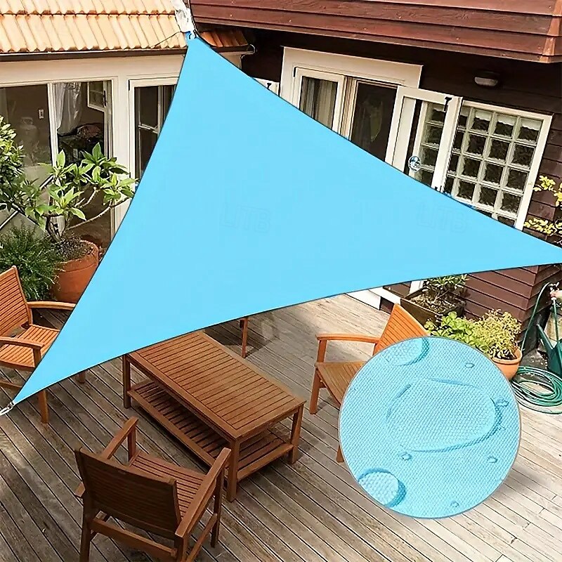 Voiles d'ombrage pour terrasse, camping en plein air, triangles argentés, auvents, abris d'ombrage de 2025 ? $20.99 -P4