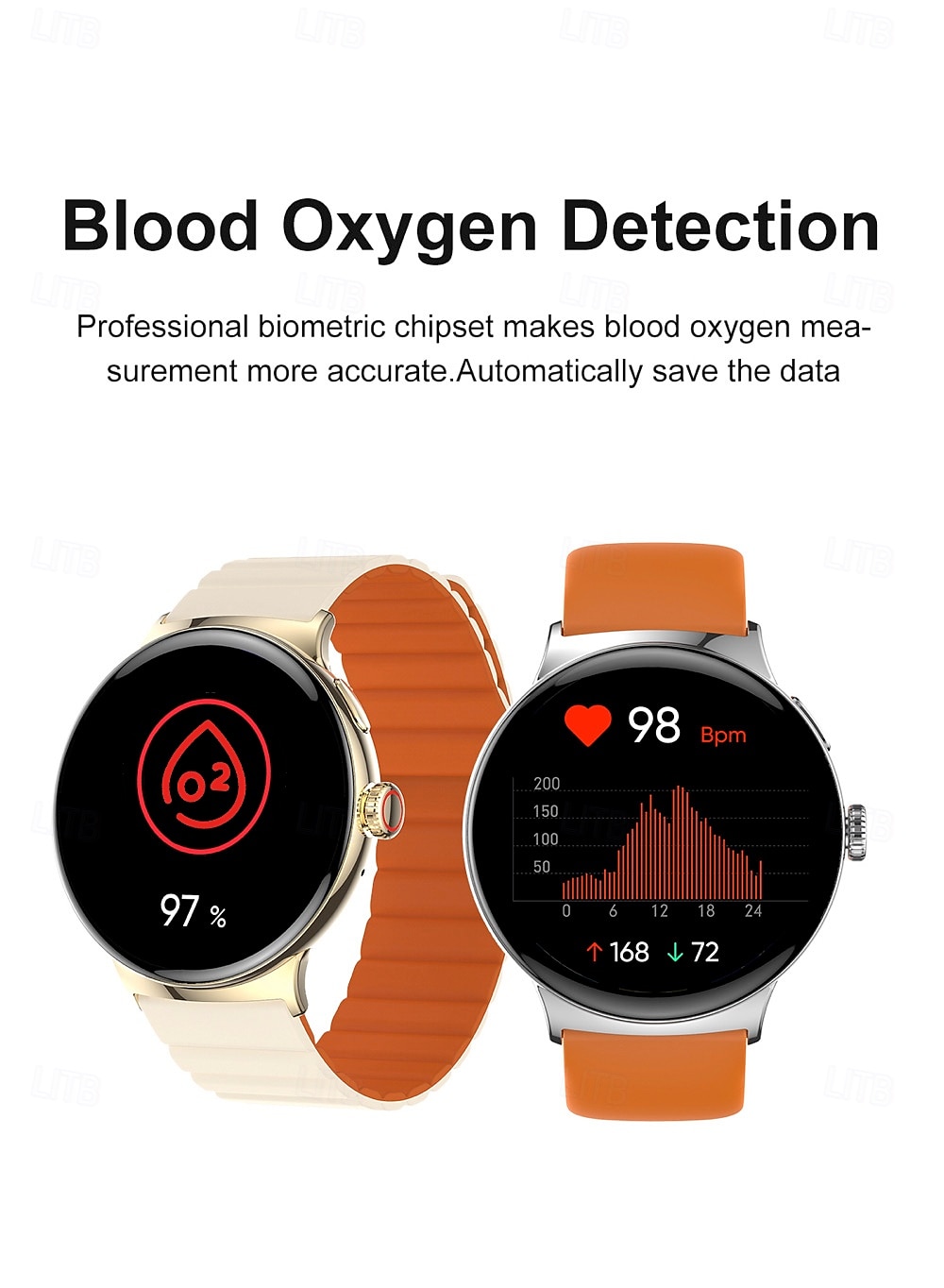 696 LA99 Smartwatch 1.43 Zoll Smartwatch Fitnessuhr Bluetooth EKG + PPG Schrittzähler Anruferinnerung Kompatibel mit Android iOS Damen Herren Freisprechanrufe Nachrichtenerinnerung IP 67 46mm 2025 - $61.99 –P10