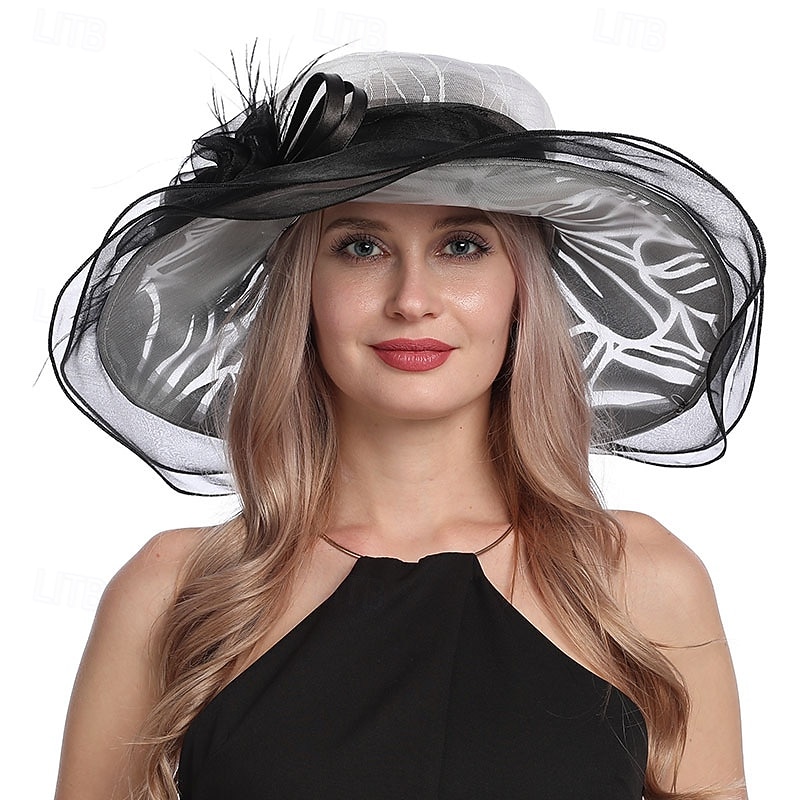1950-es évek Retro Vintage Derby Kalap Egyházi Kalap Kentucky Derby Kalap Úrnő Nemes Asszony Női Valentin-napi Derby Ascot Lóverseny Fesztivál Felnőtt Kalap Tavasz  Nyár 2026 - $50.99 –P2