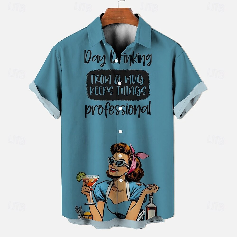 Blouse / Shirt Retro Poster Retro Girl Graphic For Men's Adults' Masquerade 3D Print Vacation Party 2025 - $21.99 –P4