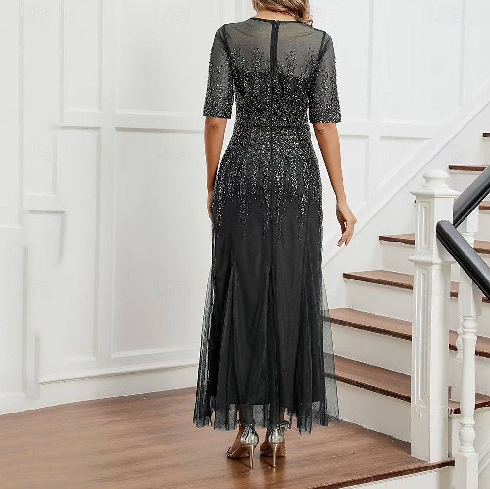 Retro Vintage Goldene Zwanziger 1920er Flapper Kleid Kleid Weihnachtsfeier Kleid Der große Gatsby Pailletten Netz Kostüm Damen Karneval Maskerade Hochzeit Hochzeitsgast Junggesellinnenabschiedsparty 2025 - $77.99 –P6