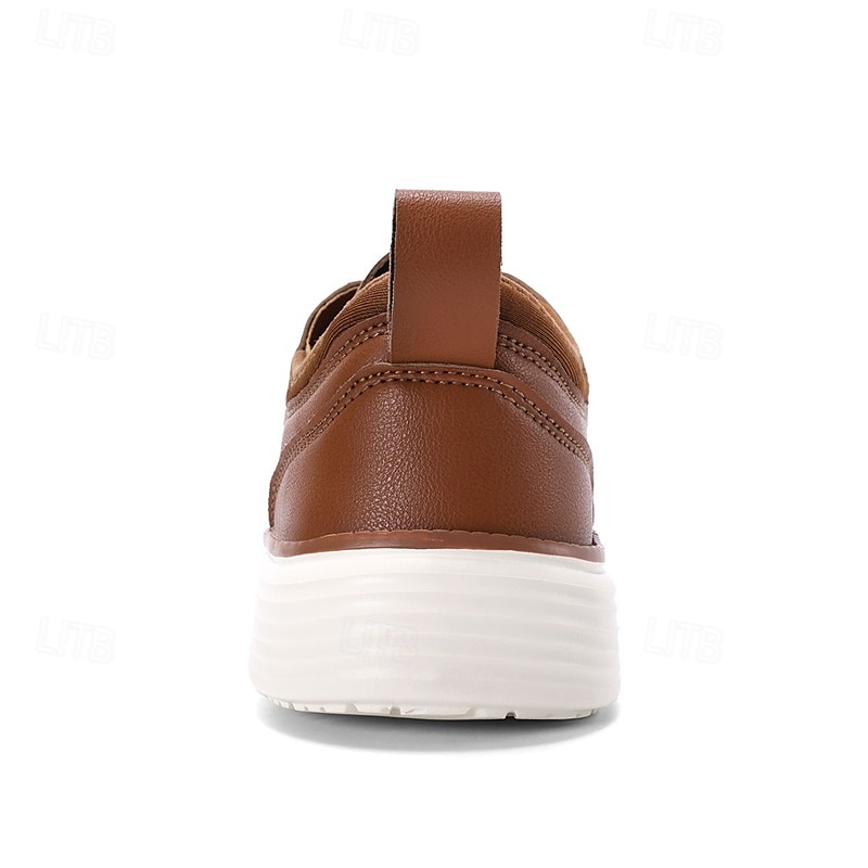 Men's Navy Blue Leather Oxford Shoes – Classic Lace-Up Dress Shoes for Business & Formal Events 2025 - $32.99 –P8