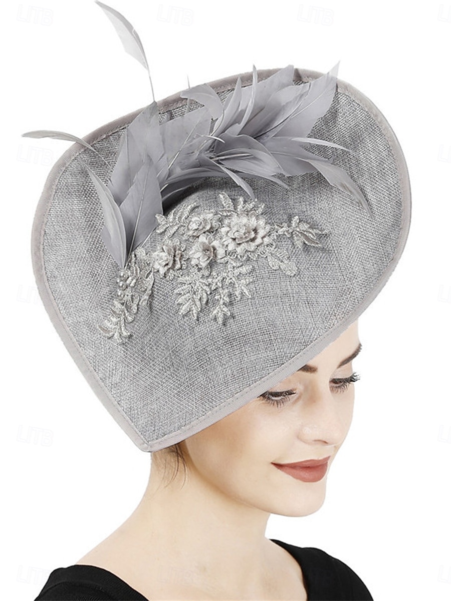 Hodeplagg Tyll Bryllup Elegant Vintage Med Fjær Hodeplagg Hodebekledning 2025 - $30.99 –P1