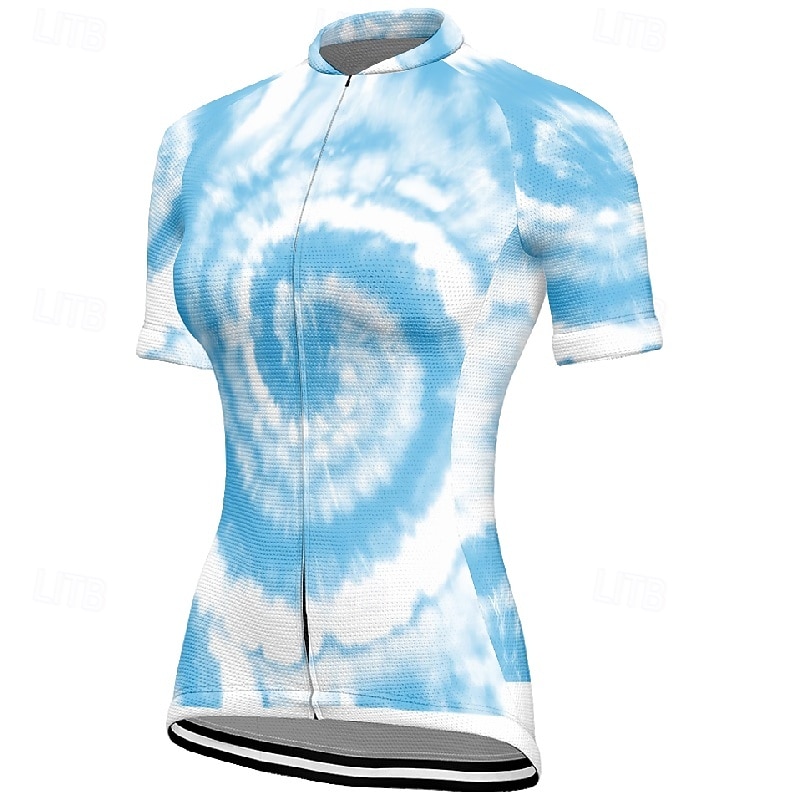 Damen Radtrikot Grafik Kurzarm Fahhrad T-Shirt Trikot mit 3 Gesäßtaschen Mountainbike MTB Schnelltrocknend Anatomisches Design Feuchtigkeitsableitend Atmungsaktiv Sport Königsblau Blau Purpur 2026 - $30.99 –P6