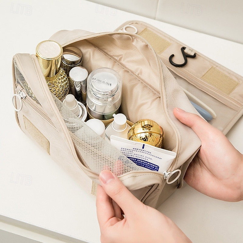 Portable Travel Toiletry Bag, Large Capacity Hanging Makeup Organizer, Handheld Storage Pouch for Travel 2025 - $9.99 –P5