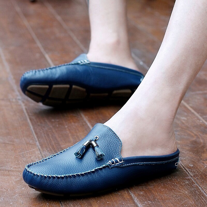 mocasini pentru bărbați din piele naturală – pantofi de șofer clasici cu ciucuri, mocasini casual confortabili pentru afaceri și purtare zilnică 2025 - $54.99 –P5