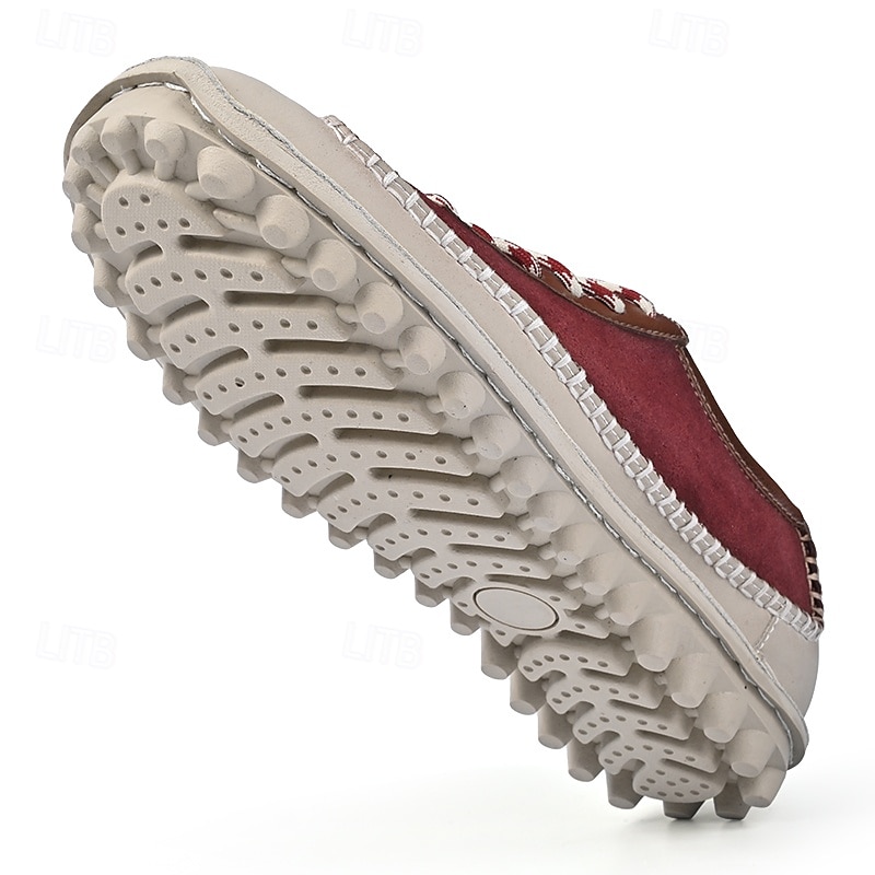 scarpe casual da uomo con lacci fatte a mano color bordeaux e grigio – scarpe da passeggio in pelle vintage del 2025 a $42.99 –P8