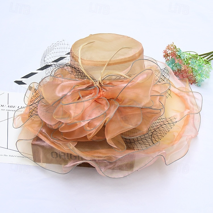 Palarie organza Oficial Plajă Elegant Cu Funde Diadema Articole Pentru Cap 2026 - $27.99 –P11