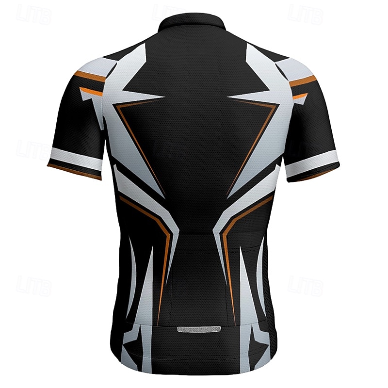 Муж. Велокофты Геометрический принт С короткими рукавами Велоспорт Футболка Футболка Джерси с 3 задними карманами Горные велосипеды Быстровысыхающий Анатомический дизайн Фитиль Дышащий Виды спорта 2025 - $25.99 –P14