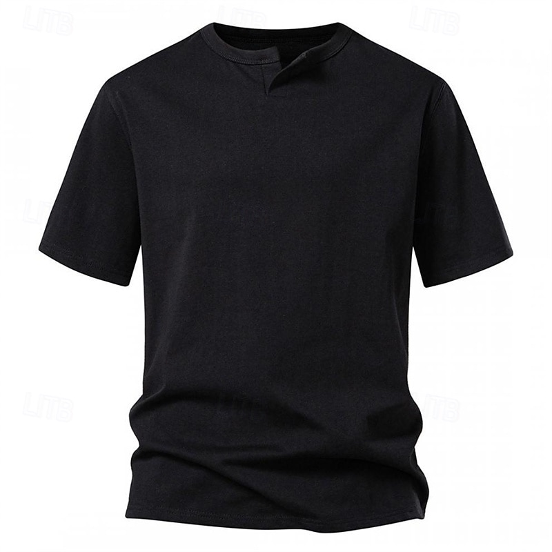 Herr T-shirt T-shirts Kortärmad tröja T-tröja Kortärmad V-slits Sommar Slät Mode Designer Grundläggande Klassisk Semester Gata Utekväll Svart Vit Ljusgrå Topp t-shirt för män 2025 - $29.99 –P8