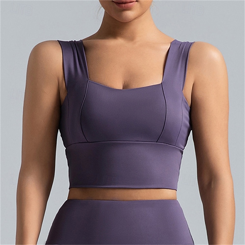 Per donna Sostegno leggero Reggiseno sportivo Reggiseno da corsa Schiena aperta Senza ferretto Top reggiseno Imbottito Fitness Sport ricreativo Corsa Traspirante Leggero Morbido Spandex Rosa scuro del 2025 a $20.79 –P6