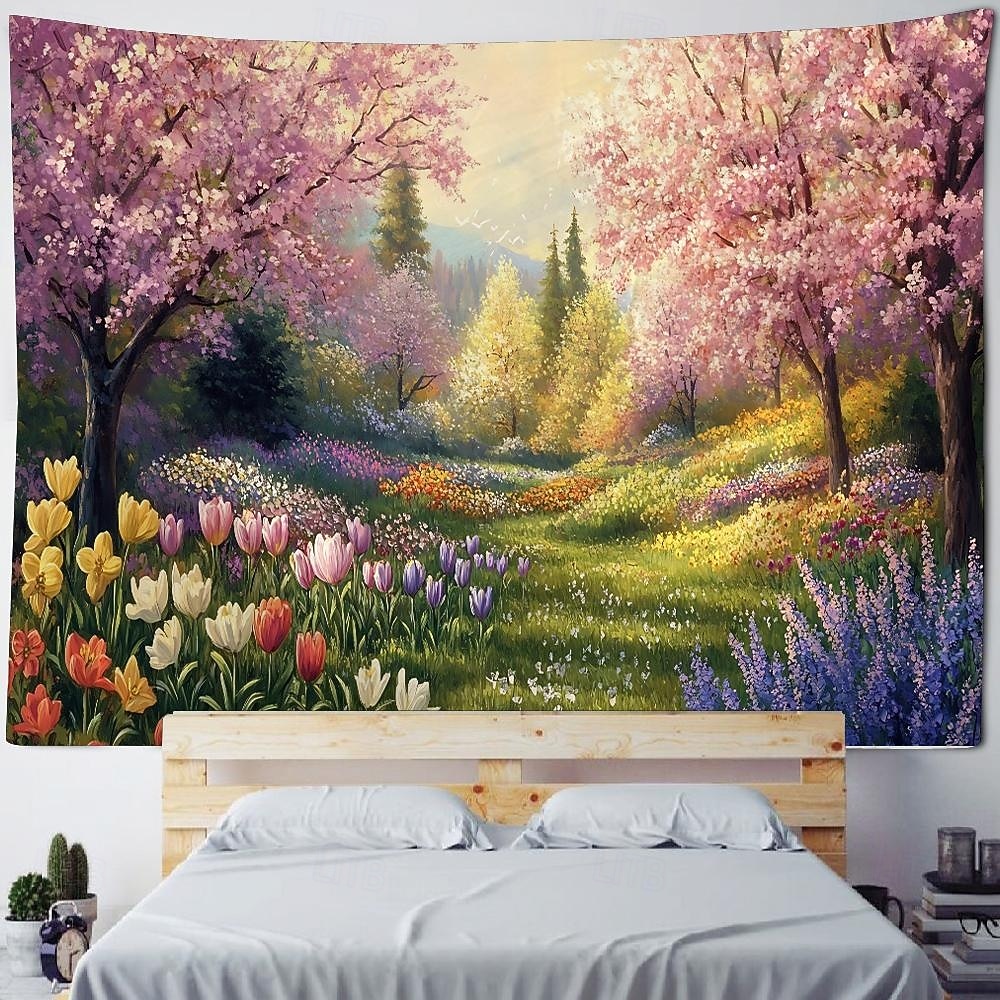 Растение цветок морской пейзаж подвесной гобелен настенное искусство большой гобелен фреска декор фотография фон одеяло занавеска дом спальня гостиная украшение 2026 - $14.99 –P1