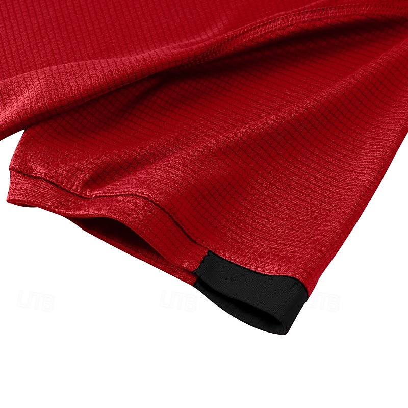 Men's Tee Short Sleeve Shirt Tee Top Short Sleeve Crewneck Spring & Summer Solid / Plain Color Fashion Designer Quick Dry Reflective Strip Vacation Street Going out Black White Red Top Tee for Men 2025 - $14.99 –P23