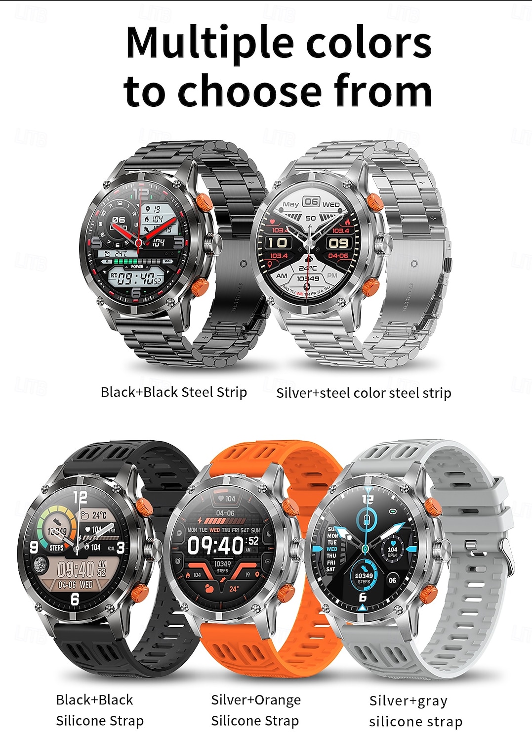 2025年 CF55 スマートウォッチ 心拍数 睡眠モニタリング Bluetooth 通話 LED フラッシュライト 情報プッシュ スポーツウォッチ  コレクション – $63.99 –P15